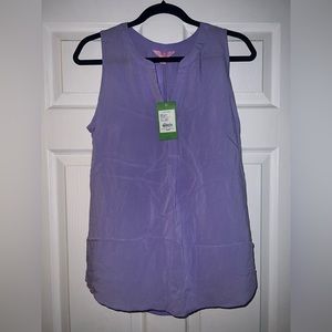 NEW WITH TAGS— Small Lilly Pulitzer Sleeveless Stacey Top in color Lilac Verbena